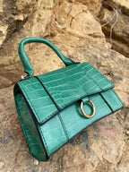 Animal Print Shoulder Bag With Buckle