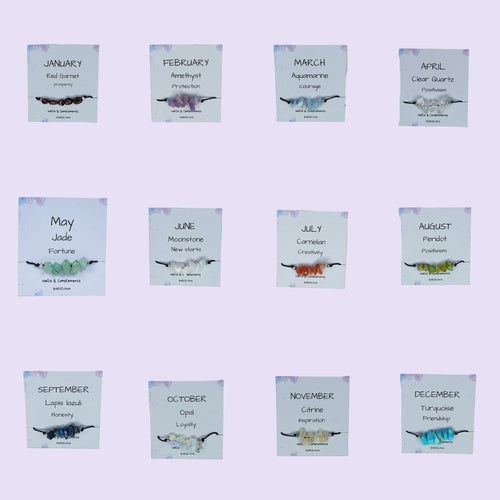 Pulsera piedra de nacimiento Septiembre | Piedra natal de Septiembre.