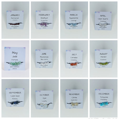 Pulsera piedra de nacimiento Junio | Piedra natal de Junio