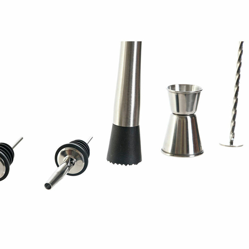 Cocktail Set DKD Home Decor Bamboo Stainless steel (9 pcs) (9 x 9 x 25