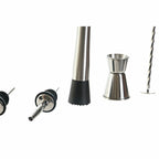 Cocktail Set DKD Home Decor Bamboo Stainless steel (9 pcs) (9 x 9 x 25