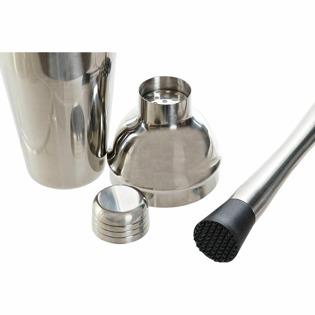 Cocktail Set DKD Home Decor Bamboo Stainless steel (9 pcs) (9 x 9 x 25