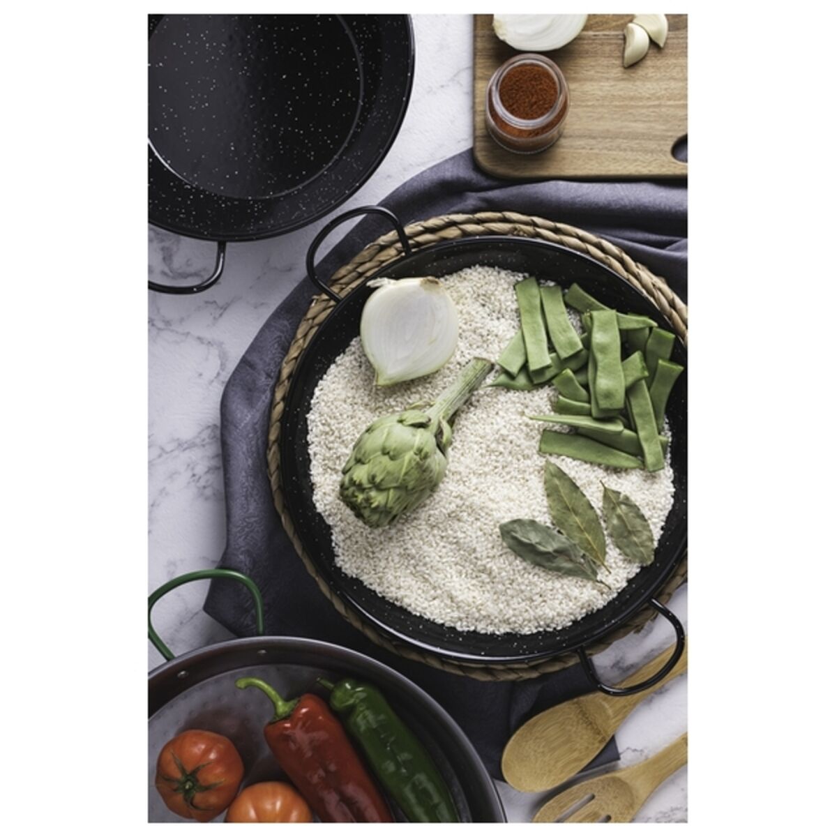 Pan San Ignacio Utiel Black Enamelled Steel