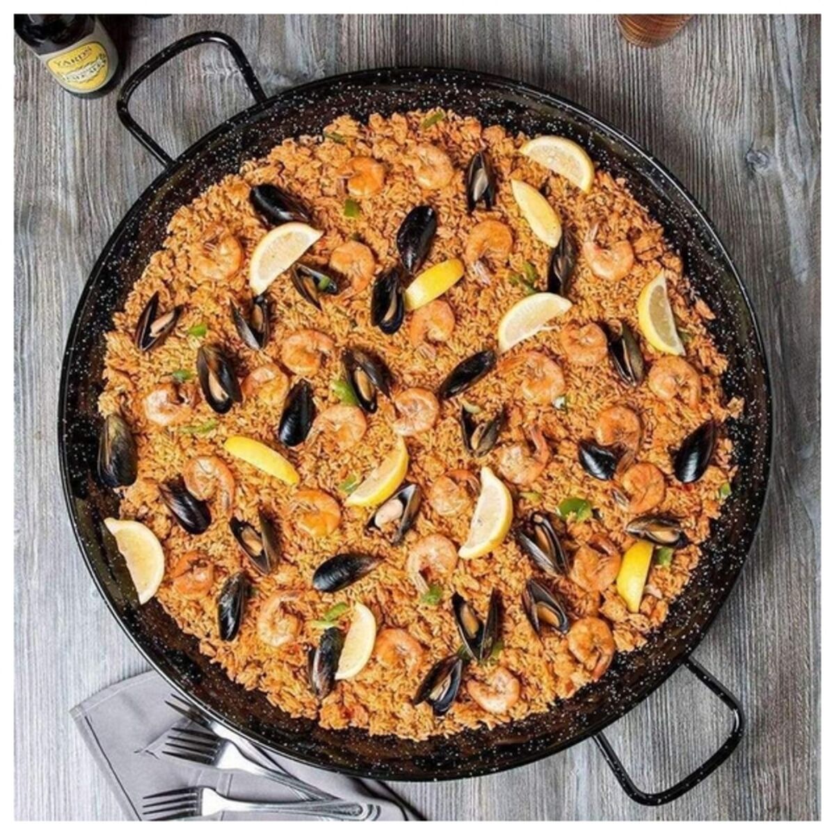 Pan San Ignacio Utiel Black Enamelled Steel