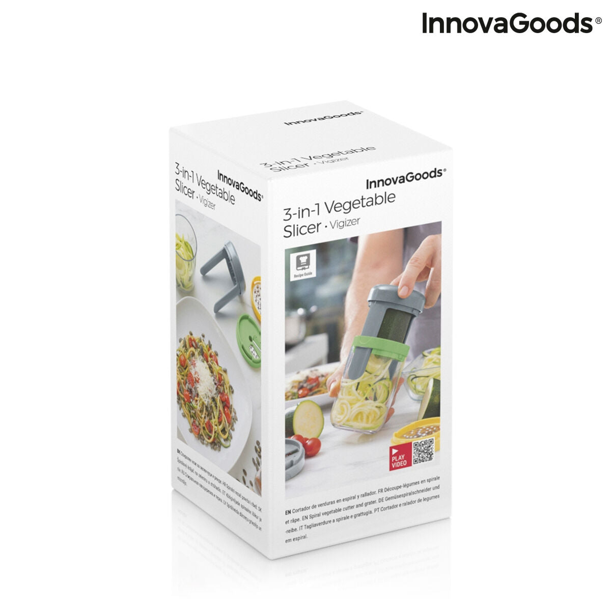 Vegetable Spiral Cutter and Grater with Recipes Vigizer InnovaGoods