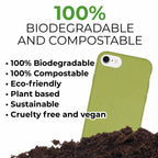 Biodegradable Personalized Phone Case - Apple Green