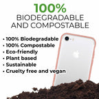 Biodegradable phone case - Transparent Pink