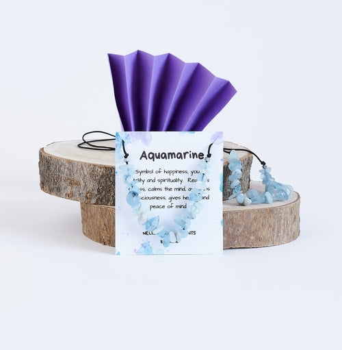 Collar Piedras de Aguamarina | Piedra Natural