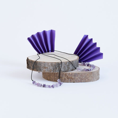 Collar Piedras de Amatista | Piedra Natural