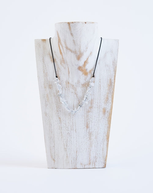 Collar piedras de Cuarzo Cristal | Piedra Natural