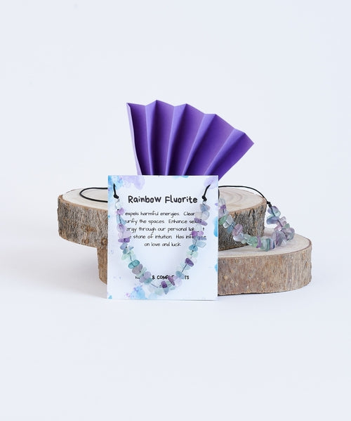 Collar Fluorita Arcoíris | Piedra natural