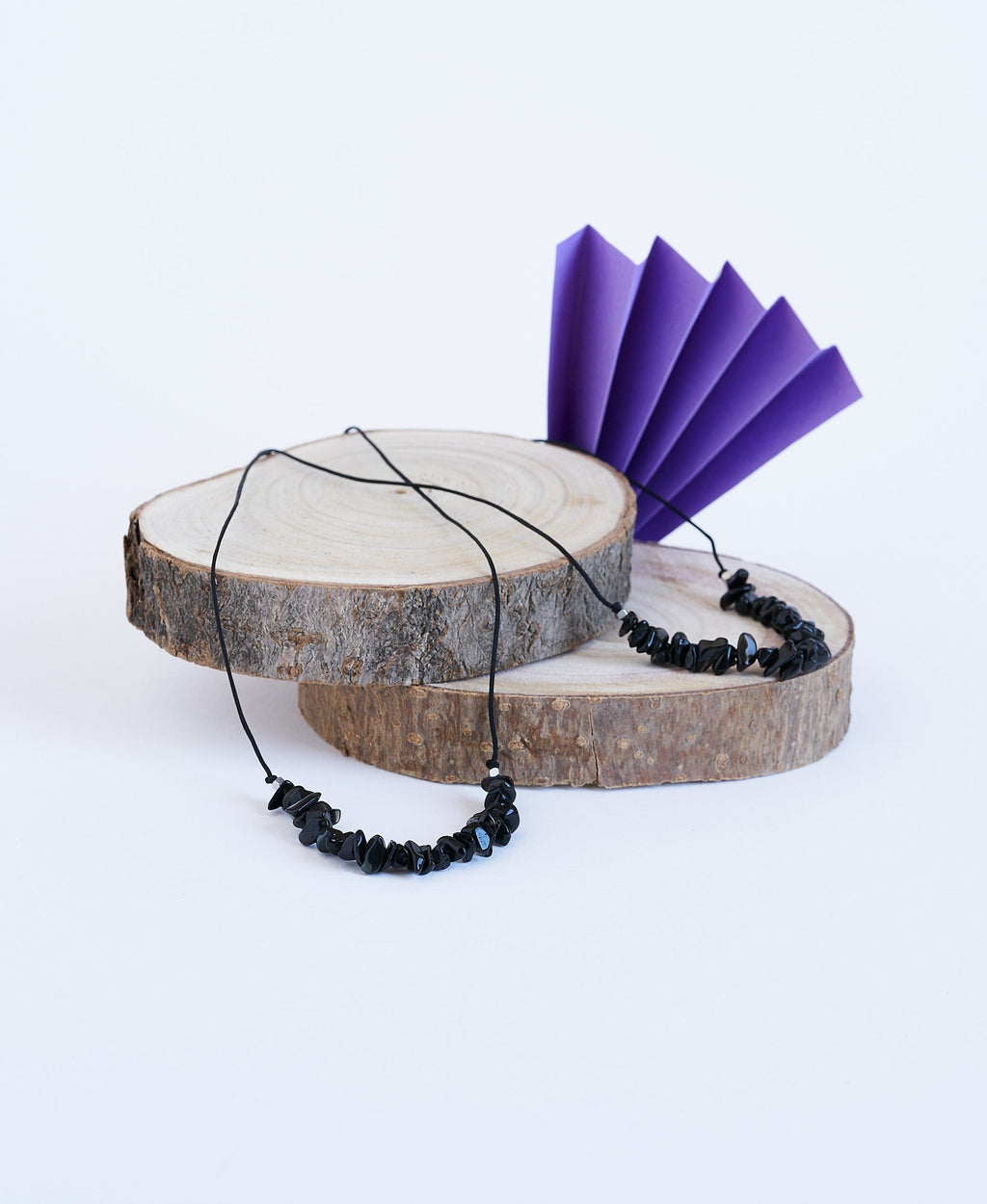 Collar piedras de Obsidiana | Piedra Natural.