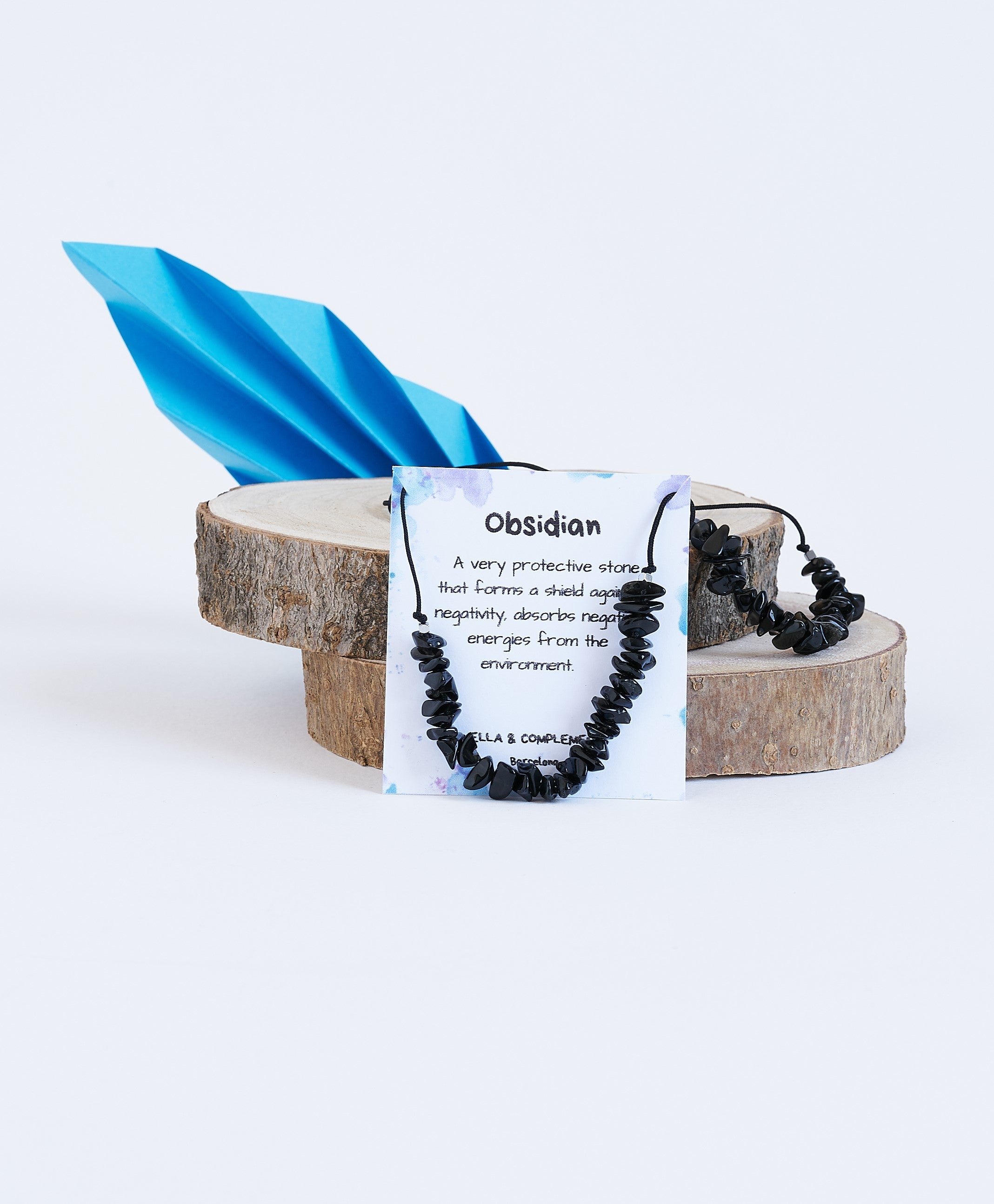 Collar piedras de Obsidiana | Piedra Natural.