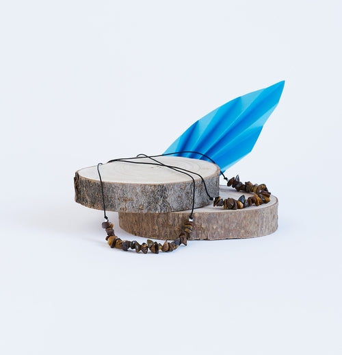 Collar piedras de Ojo de tigre | Piedra Natural.