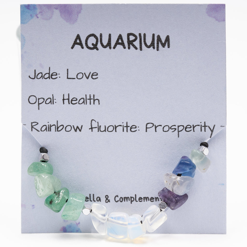 Pulsera de Acuario | Piedras del zodíaco para Acuario