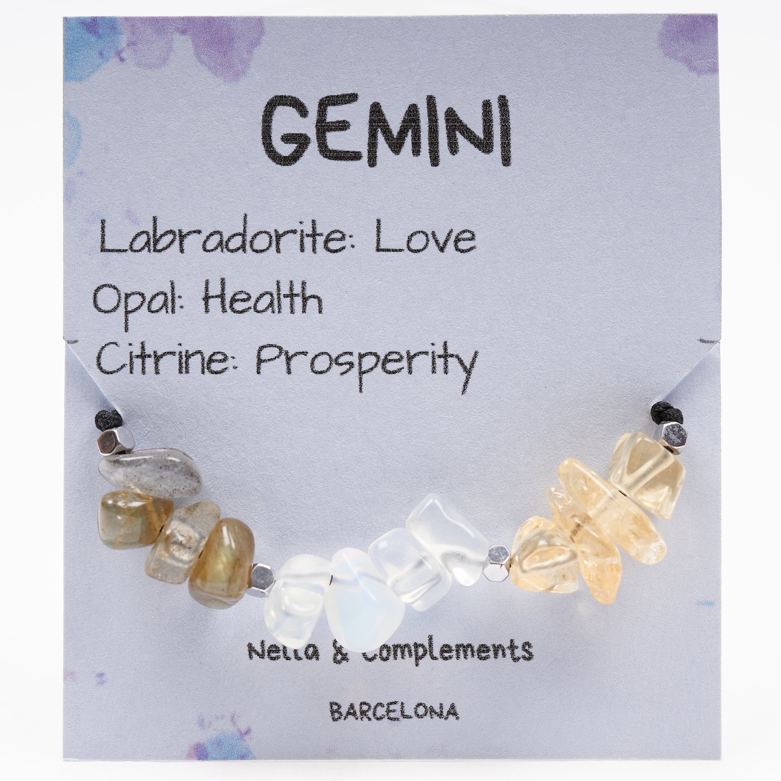 Pulsera de Geminis | Piedras del zodíaco para Geminis.