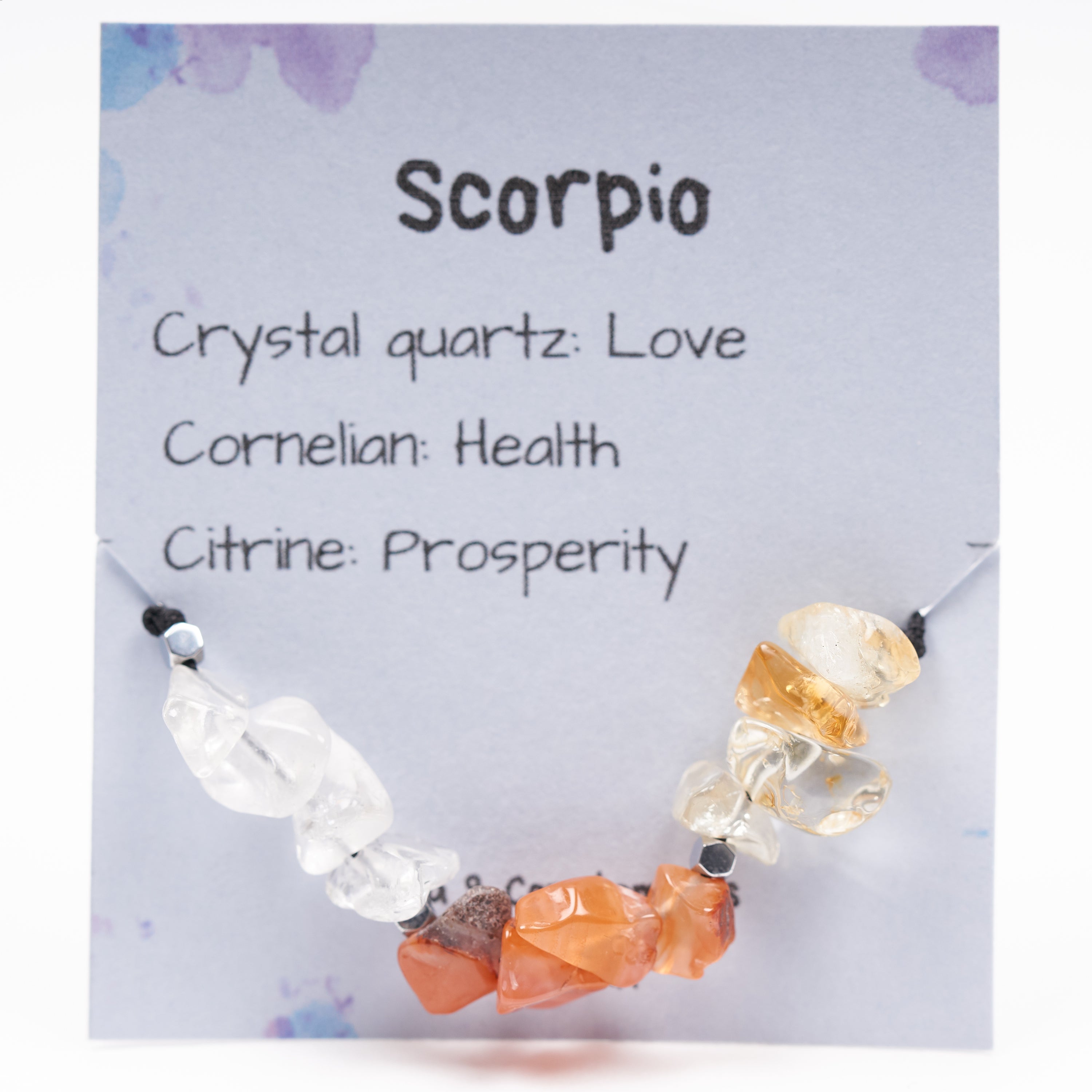 Pulsera de Escorpio | Piedras del Zodíaco Escorpio.