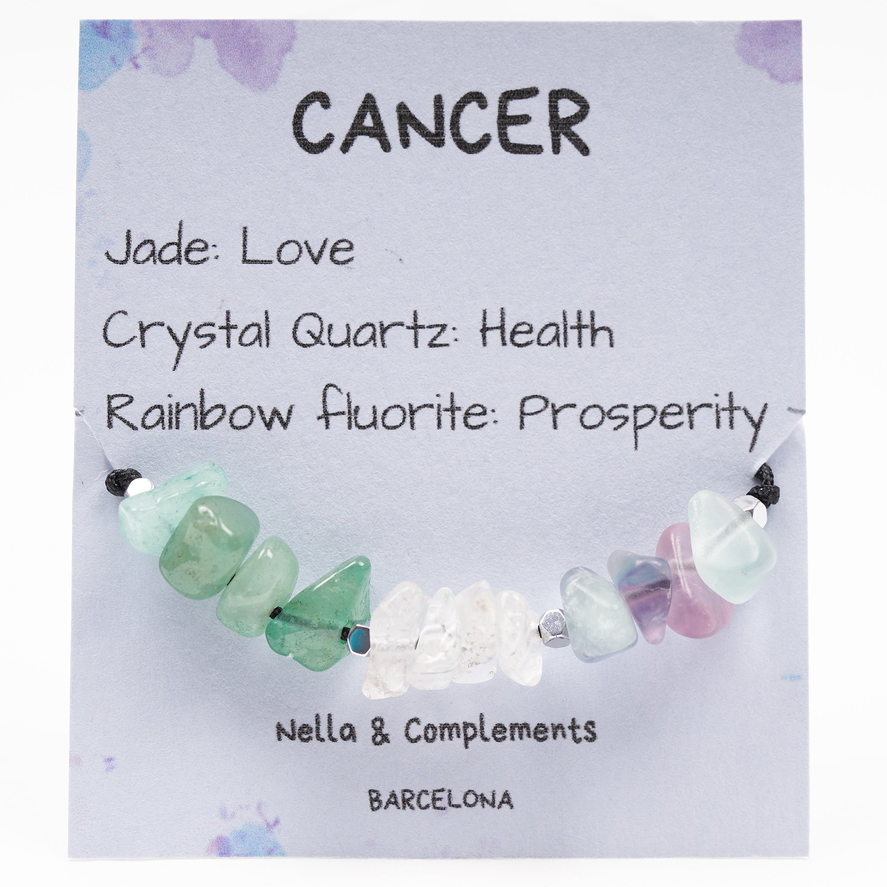 Pulsera de Cancer | Piedras del zodíaco para Cancer