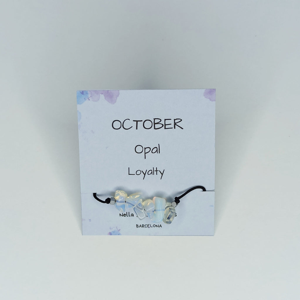 Pulsera piedra de Nacimiento Octubre | Piedra natal de Octubre