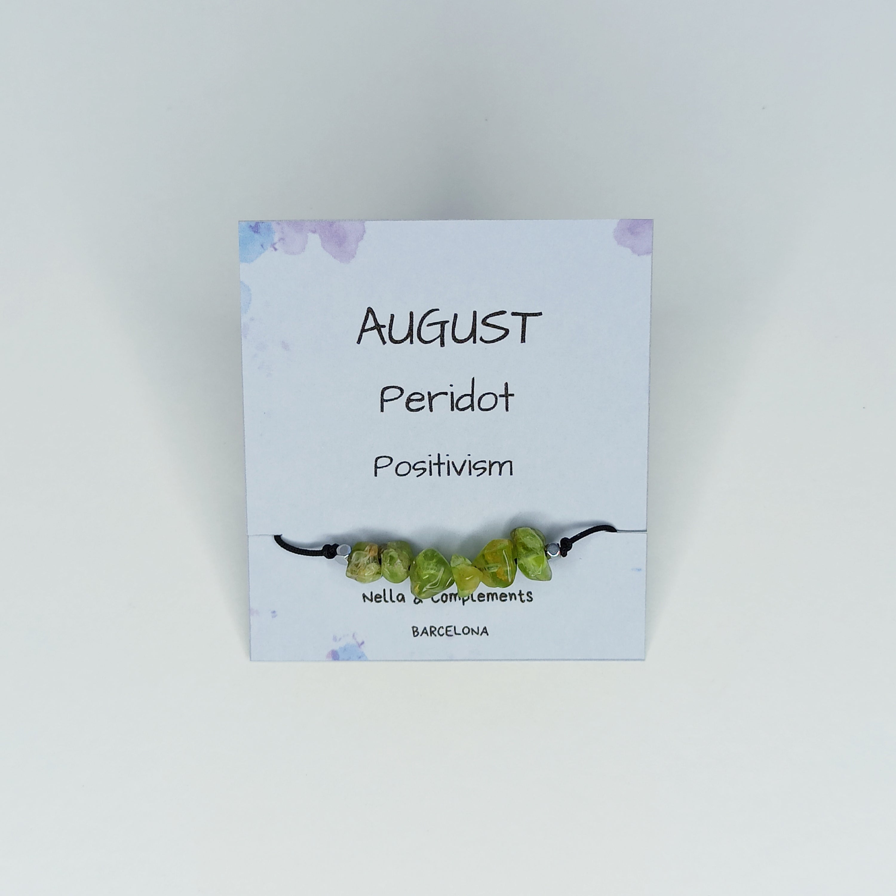 Pulsera piedra de nacimiento Agosto | Piedra natal de Agosto.