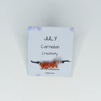 Pulsera piedra de nacimiento Julio | Piedra natal de Julio.