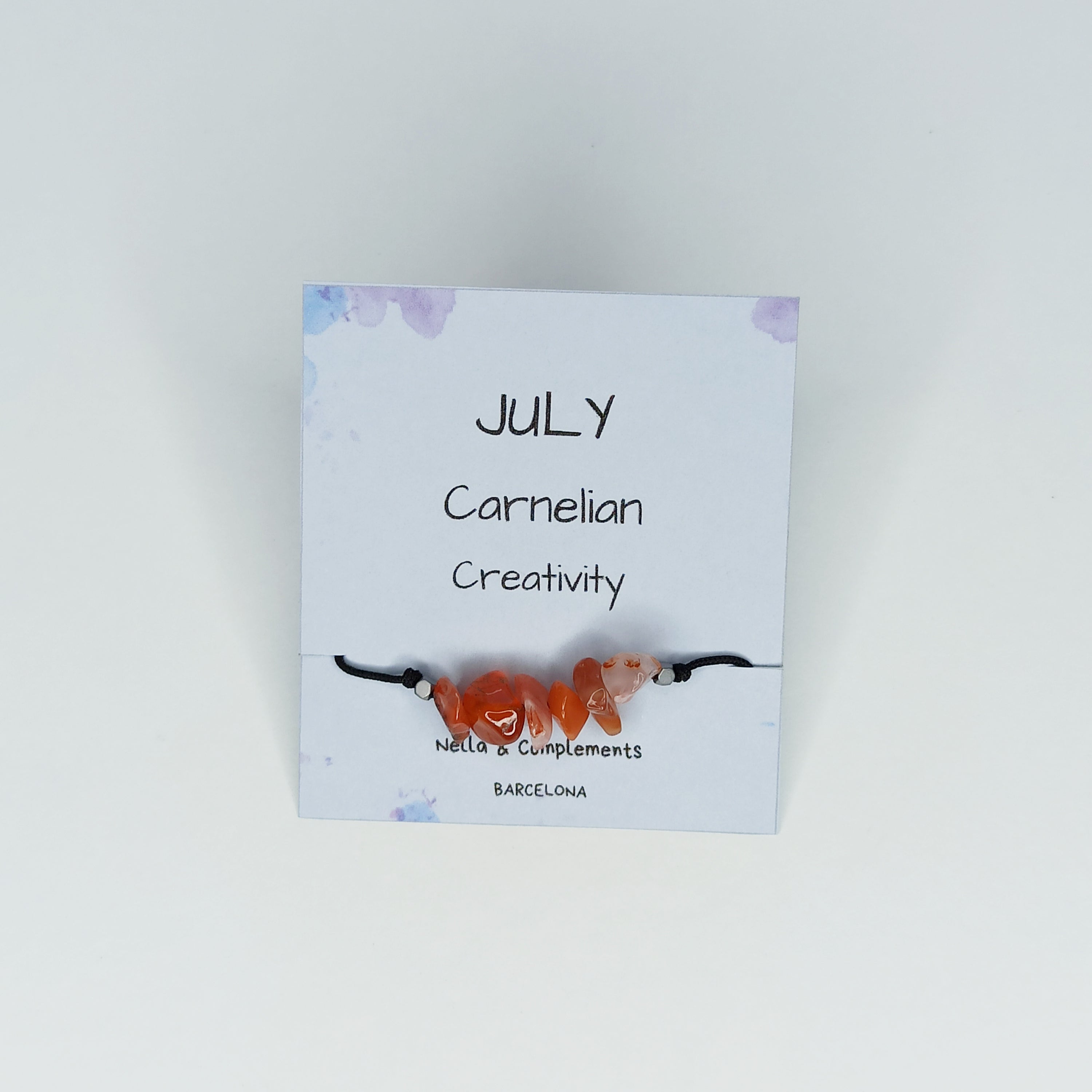 Pulsera piedra de nacimiento Julio | Piedra natal de Julio.