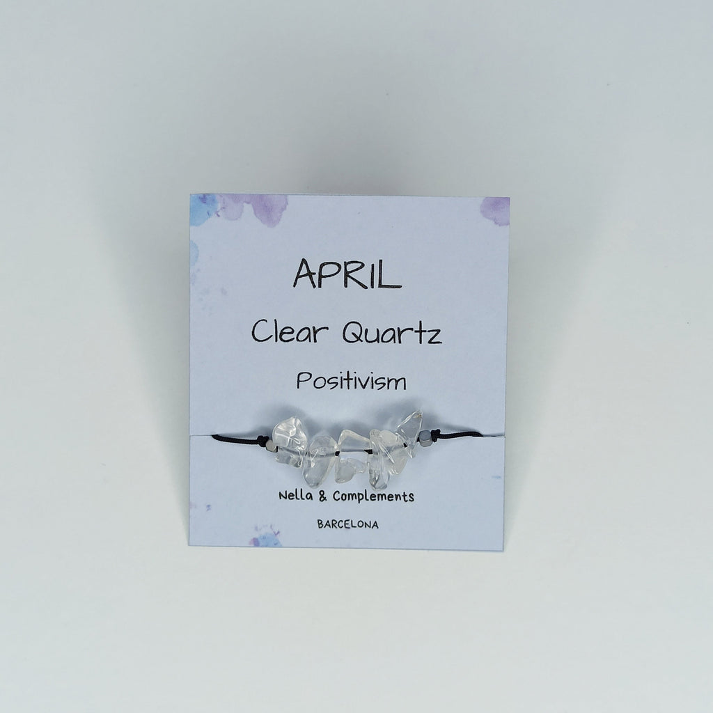 Pulsera piedra de nacimiento Abril | Piedra natal de Abril.