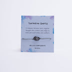 Pulsera Cuarzo Turmalina | Piedra en  Solitario.