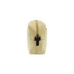 K0014GB | Beauty Case in Canvas/Vera Pelle pieno fiore, volanata.