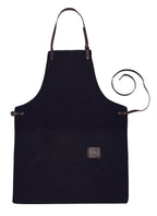 K0015AB | Grembiule da Lavoro in Canvas/ Vera Pelle pieno fiore,