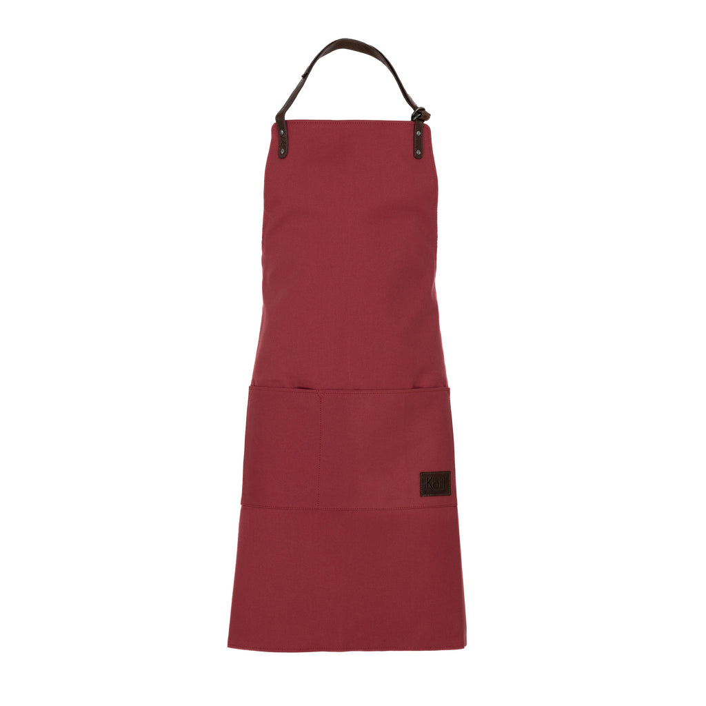 K0015XB | Grembiule da Lavoro in Canvas/ Vera Pelle pieno fiore,