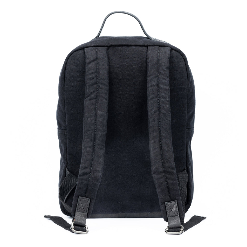 K0023AB | Zaino Porta Notebook in Canvas/Vera Pelle, pieno fiore,