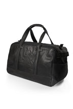 K0024AB | Borsone da Viaggio in Canvas/Vera Pelle, pieno fiore,