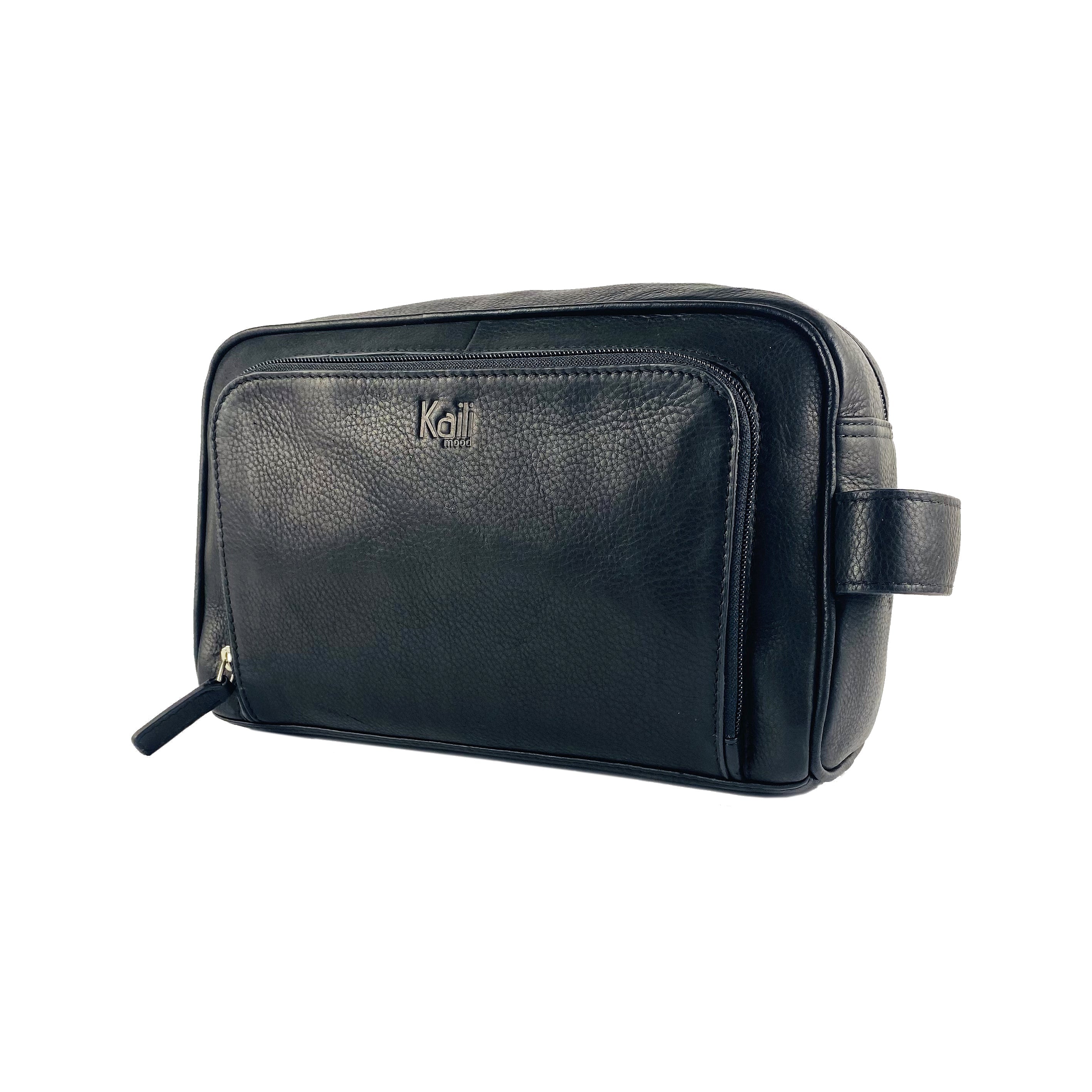 K0025AB | Beauty Case con maniglia laterale in Vera Pelle pieno fiore