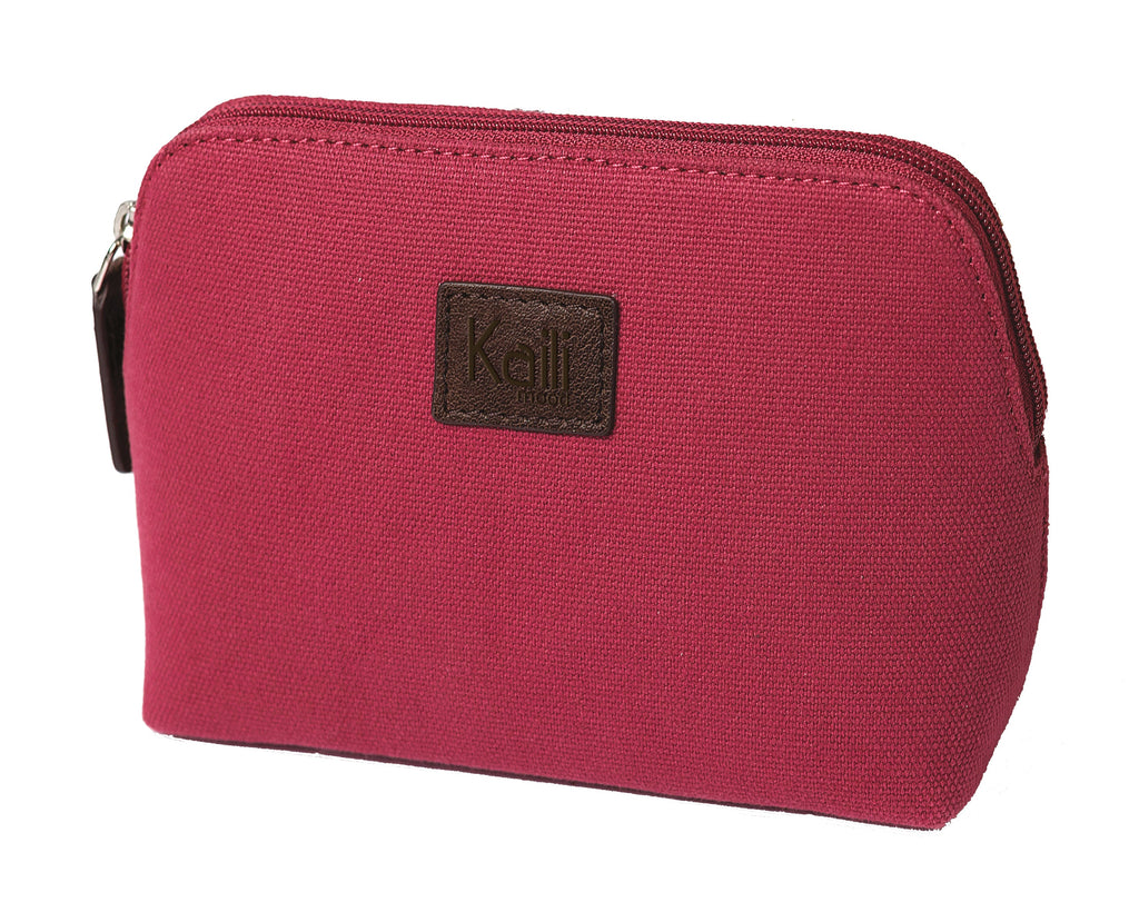 K0026XB | Pochette da Donna in Canvas/Vera Pelle pieno fiore Volanata