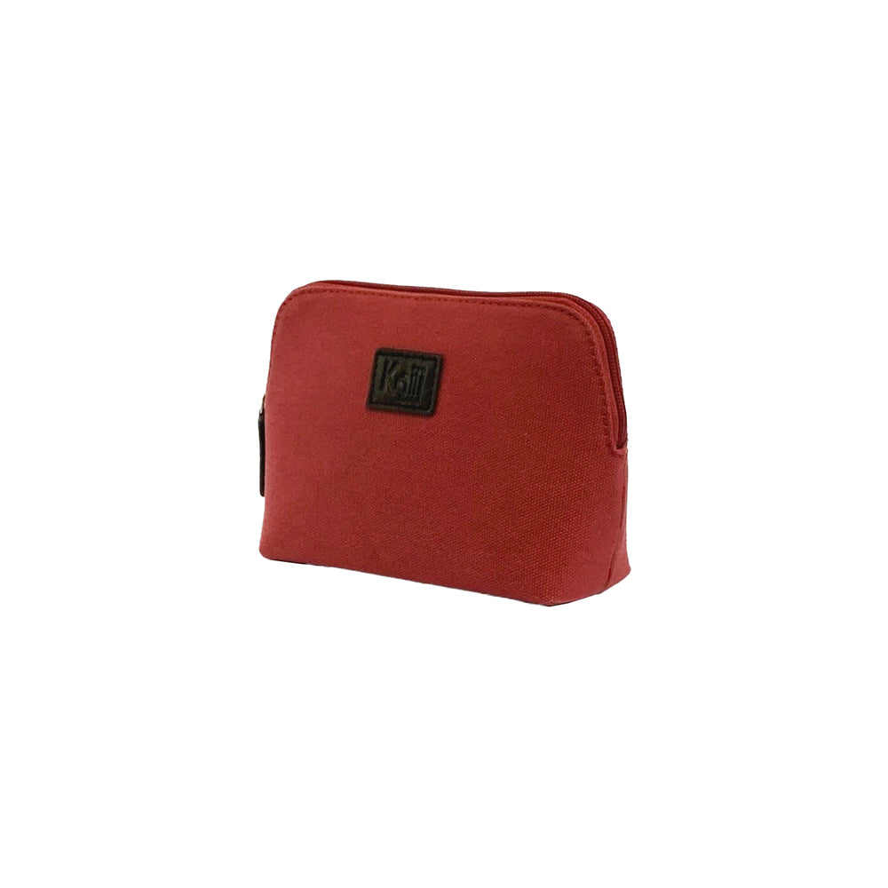 K0026XB | Pochette da Donna in Canvas/Vera Pelle pieno fiore Volanata