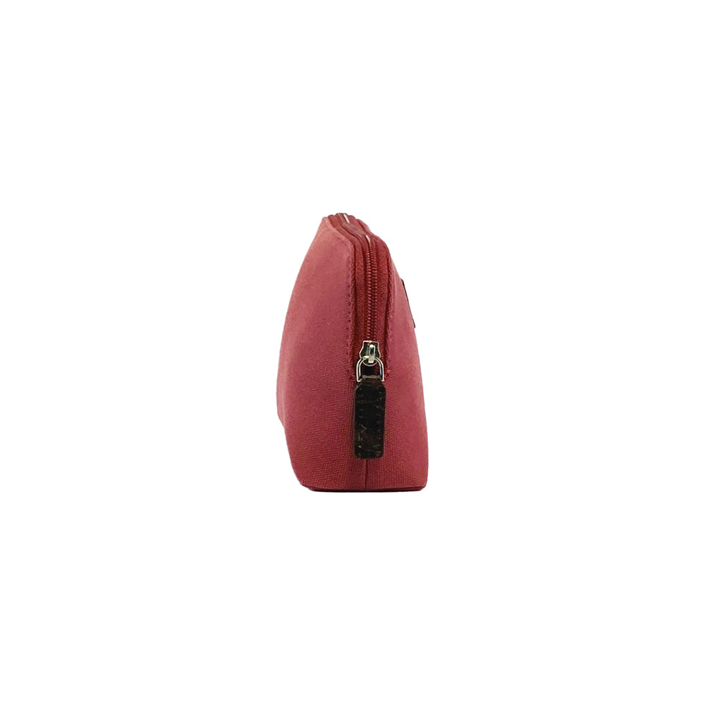 K0026XB | Pochette da Donna in Canvas/Vera Pelle pieno fiore Volanata
