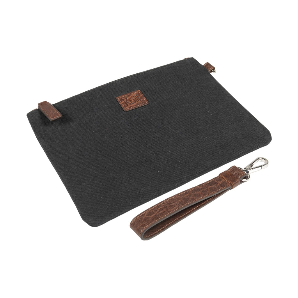 K0027AB | Busta da Polso in Canvas/Vera Pelle pieno fiore Volanata -