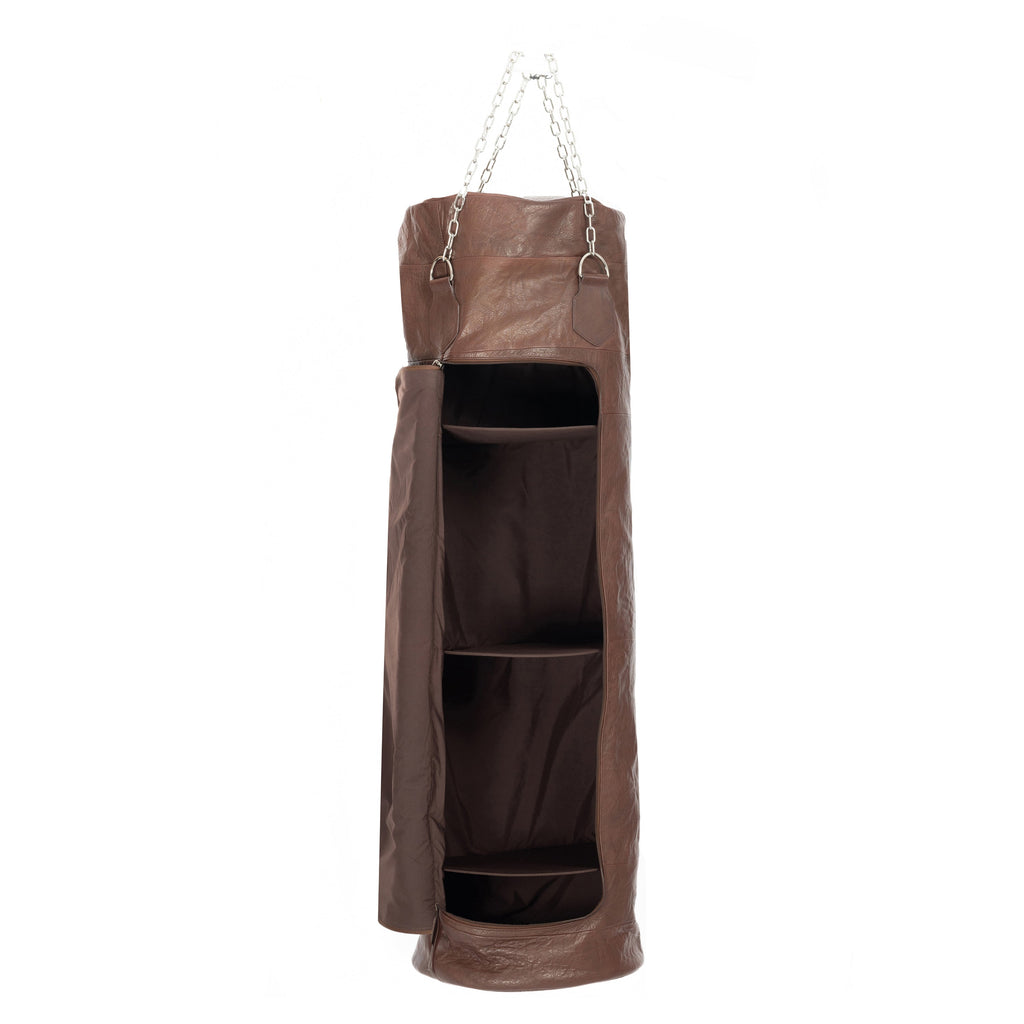 K0036BB | Sacco Da Boxe Contenitore in Vera Pelle, pieno fiore,