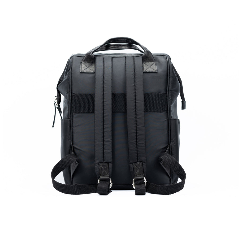 K0037AB | Zaino Idrorepellente in Nylon Waterproof/Vera Pelle pieno