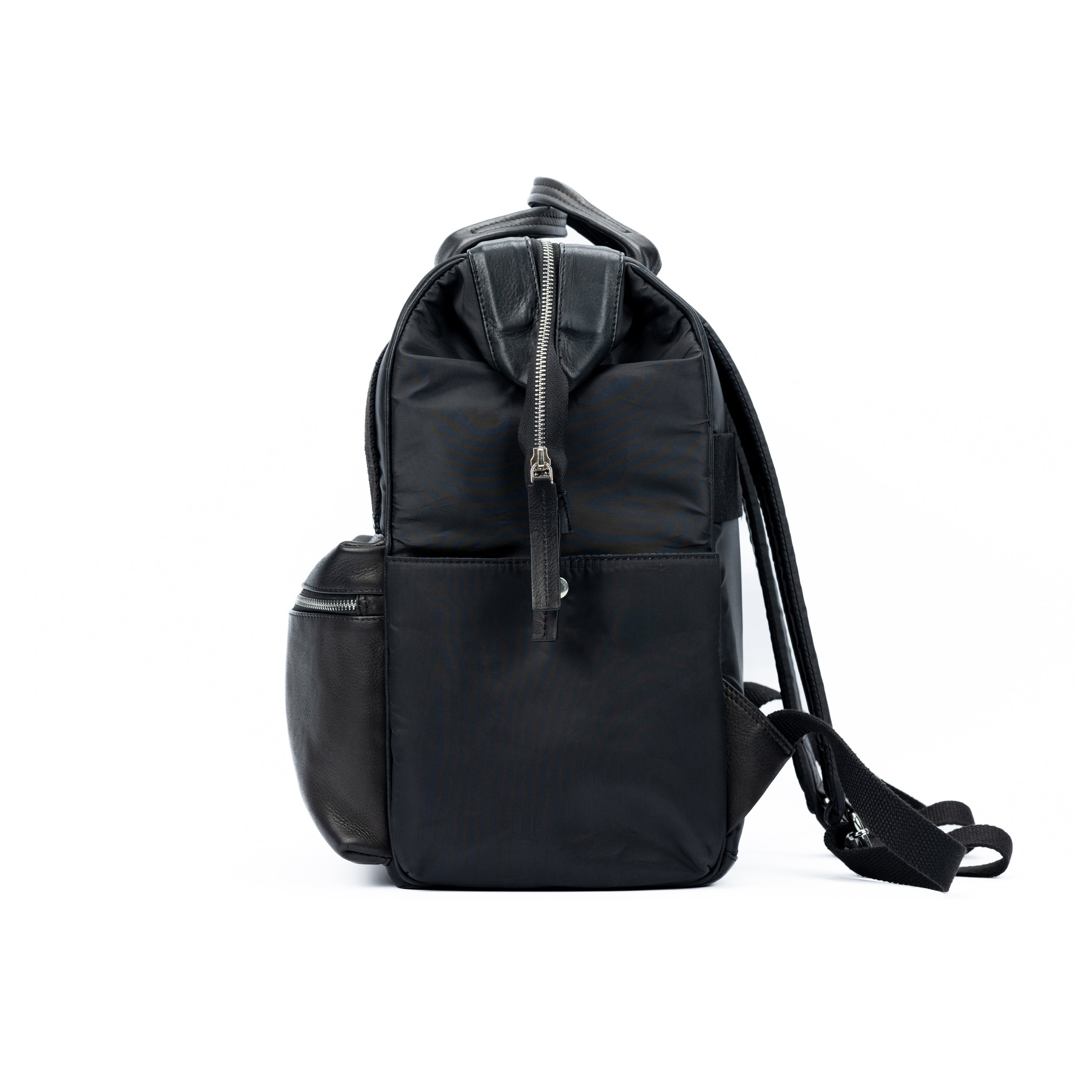 K0037AB | Zaino Idrorepellente in Nylon Waterproof/Vera Pelle pieno