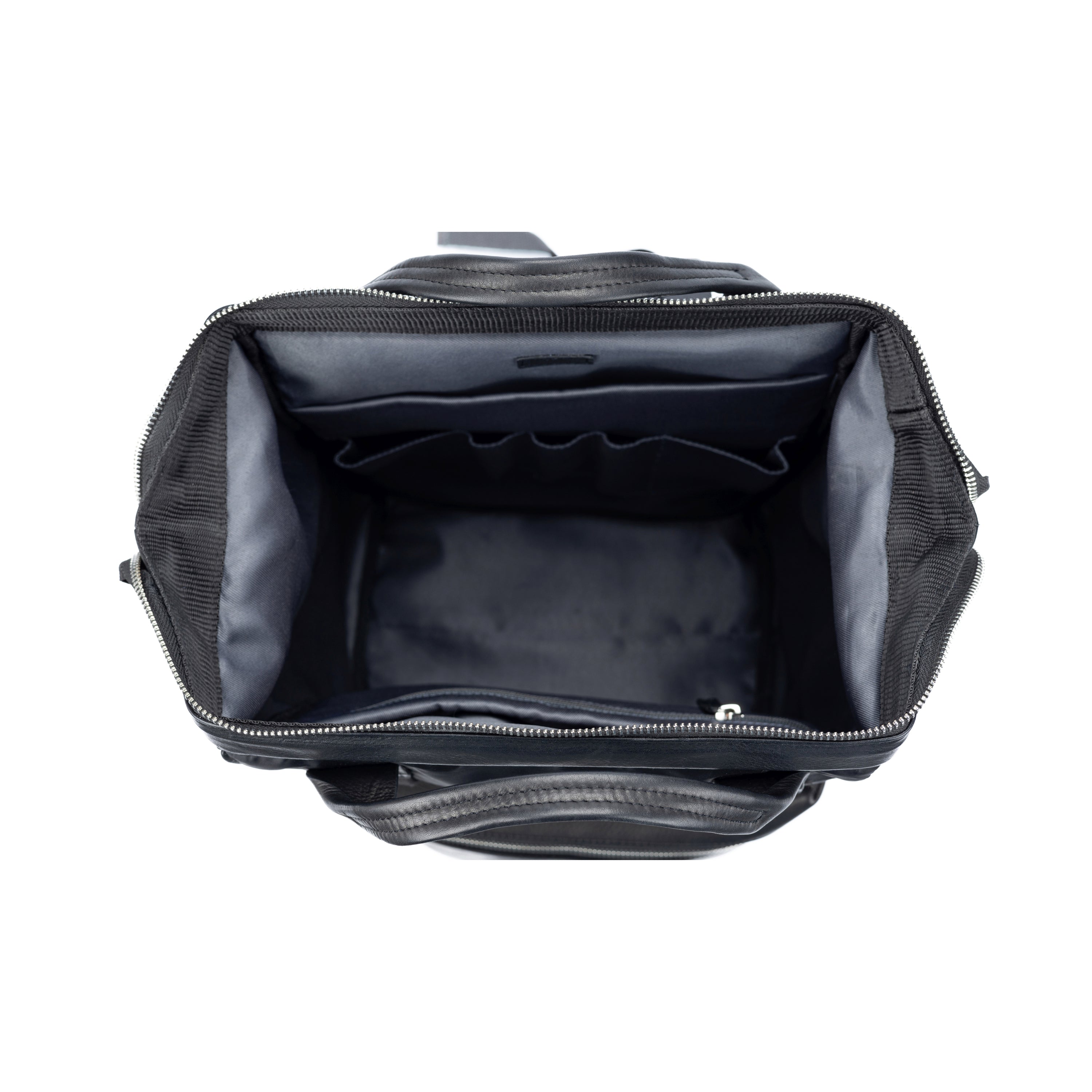 K0037AB | Zaino Idrorepellente in Nylon Waterproof/Vera Pelle pieno