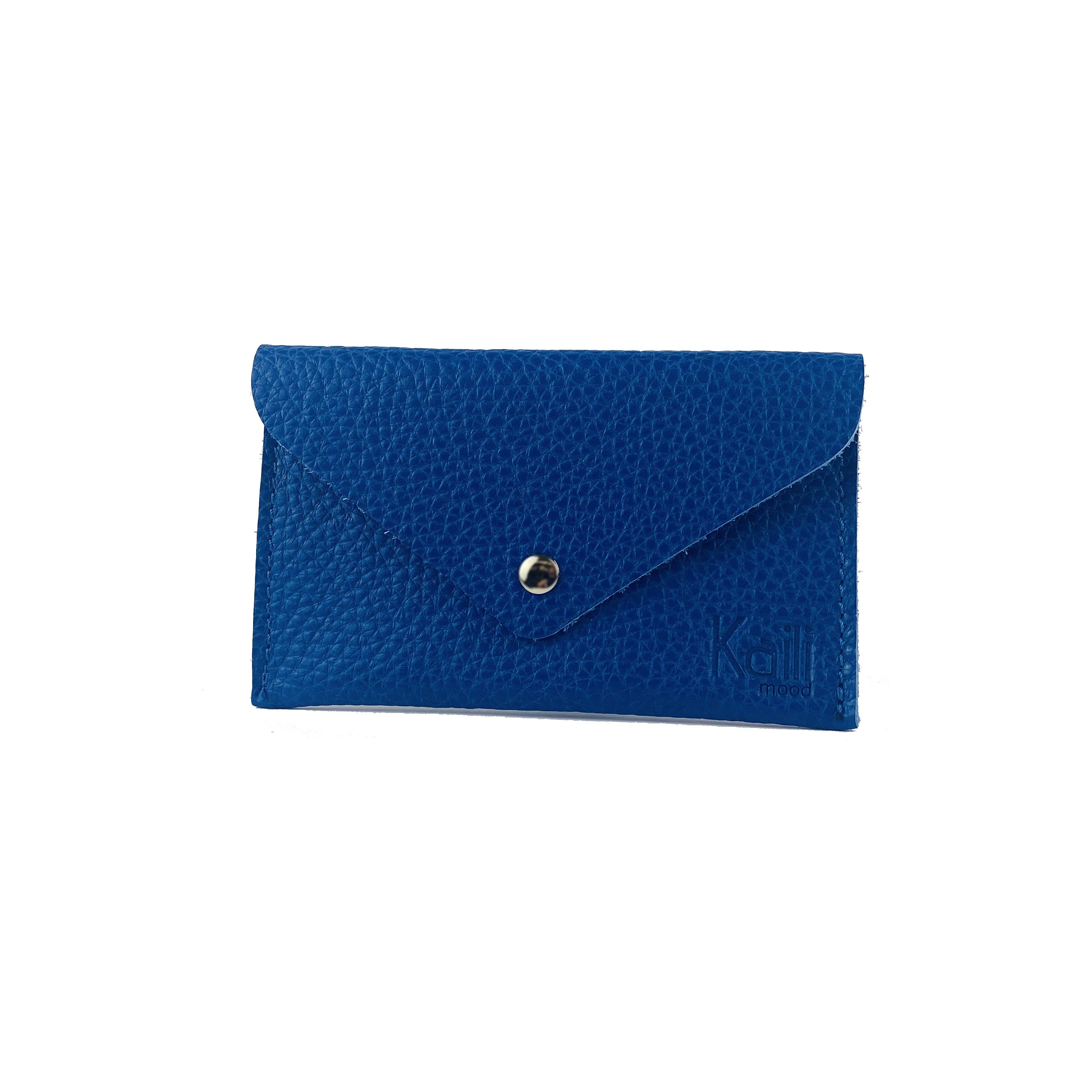 K0040DB | Bustina con pattina Made in Italy in Vera Pelle pieno fiore,