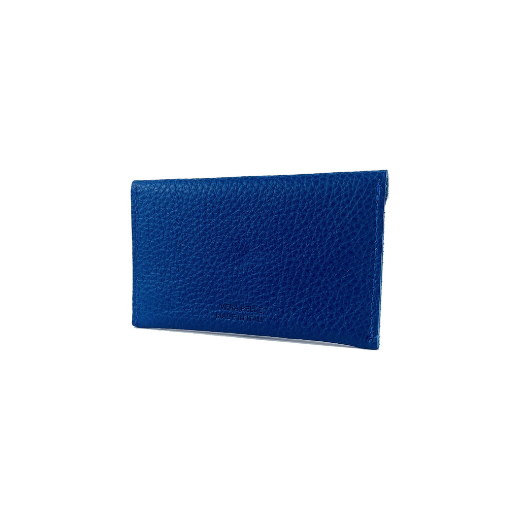 K0040DB | Bustina con pattina Made in Italy in Vera Pelle pieno fiore,
