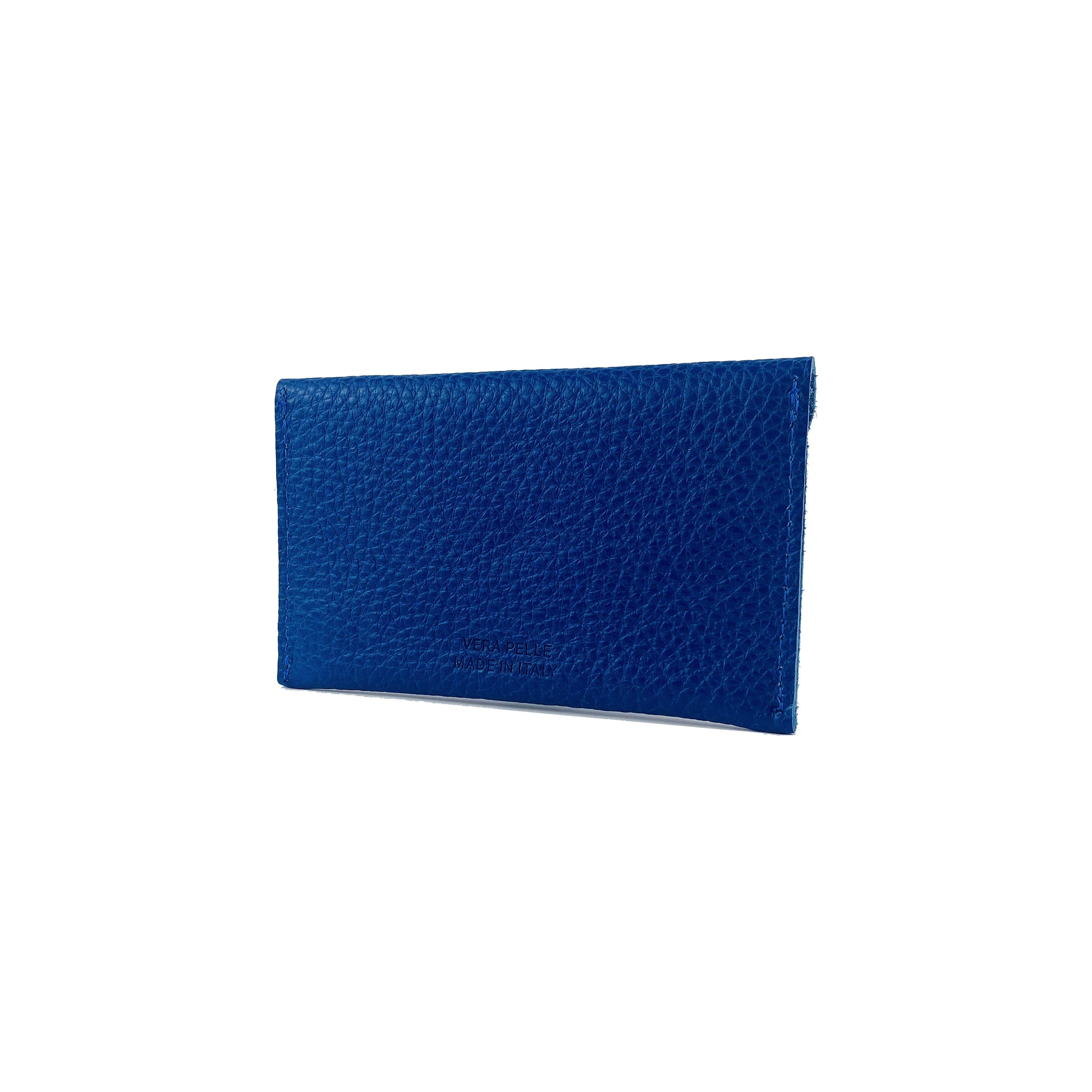 K0040DB | Bustina con pattina Made in Italy in Vera Pelle pieno fiore,