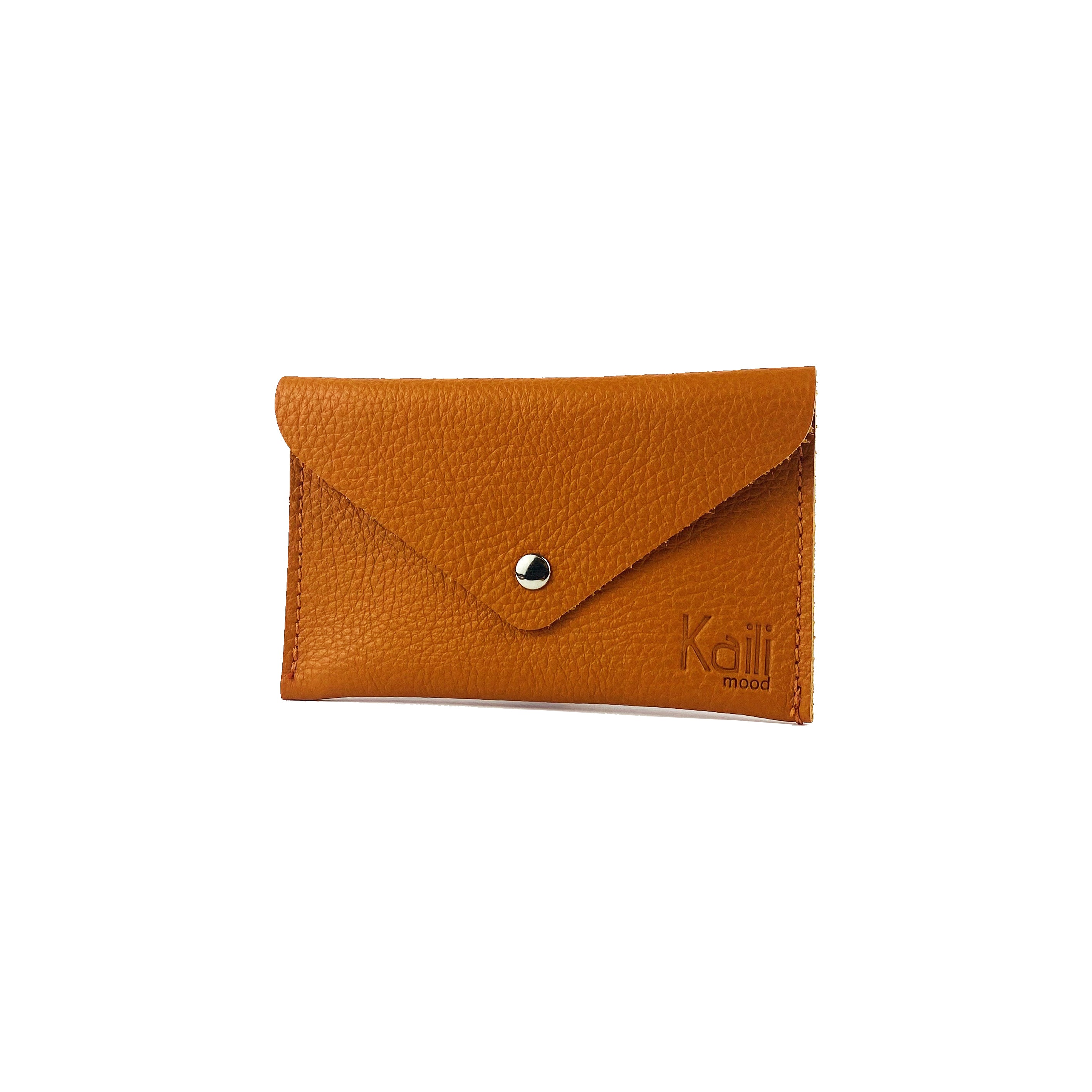 K0040LB | Bustina con pattina Made in Italy in Vera Pelle pieno fiore,