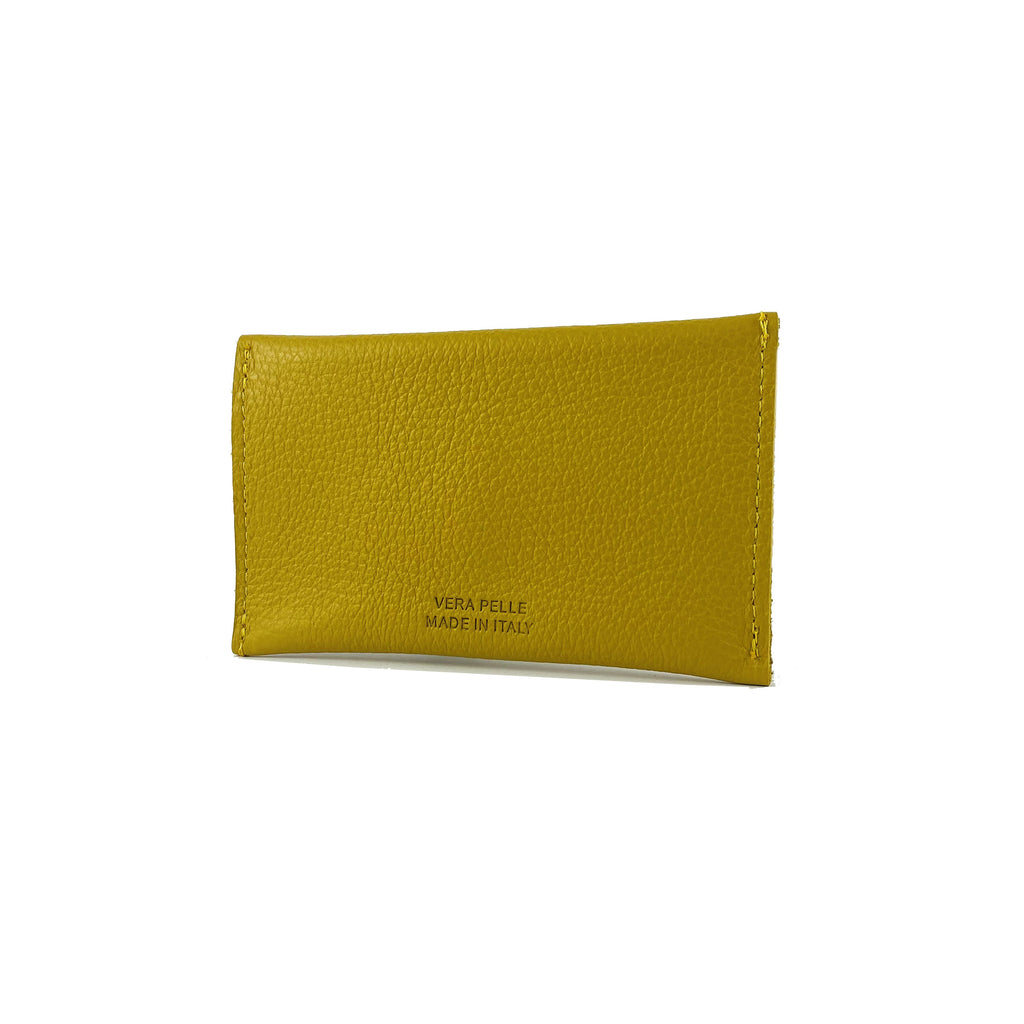 K0040RB | Bustina con pattina Made in Italy in Vera Pelle pieno fiore,