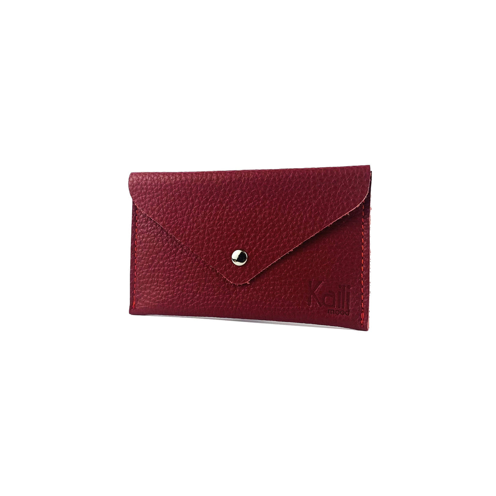 K0040VB | Bustina con pattina Made in Italy in Vera Pelle pieno fiore,