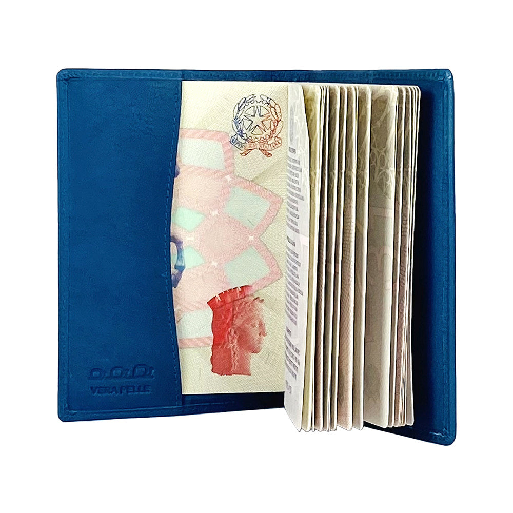 K10237MB | Copertina per Passaporto in Vera Pelle pieno fiore, con