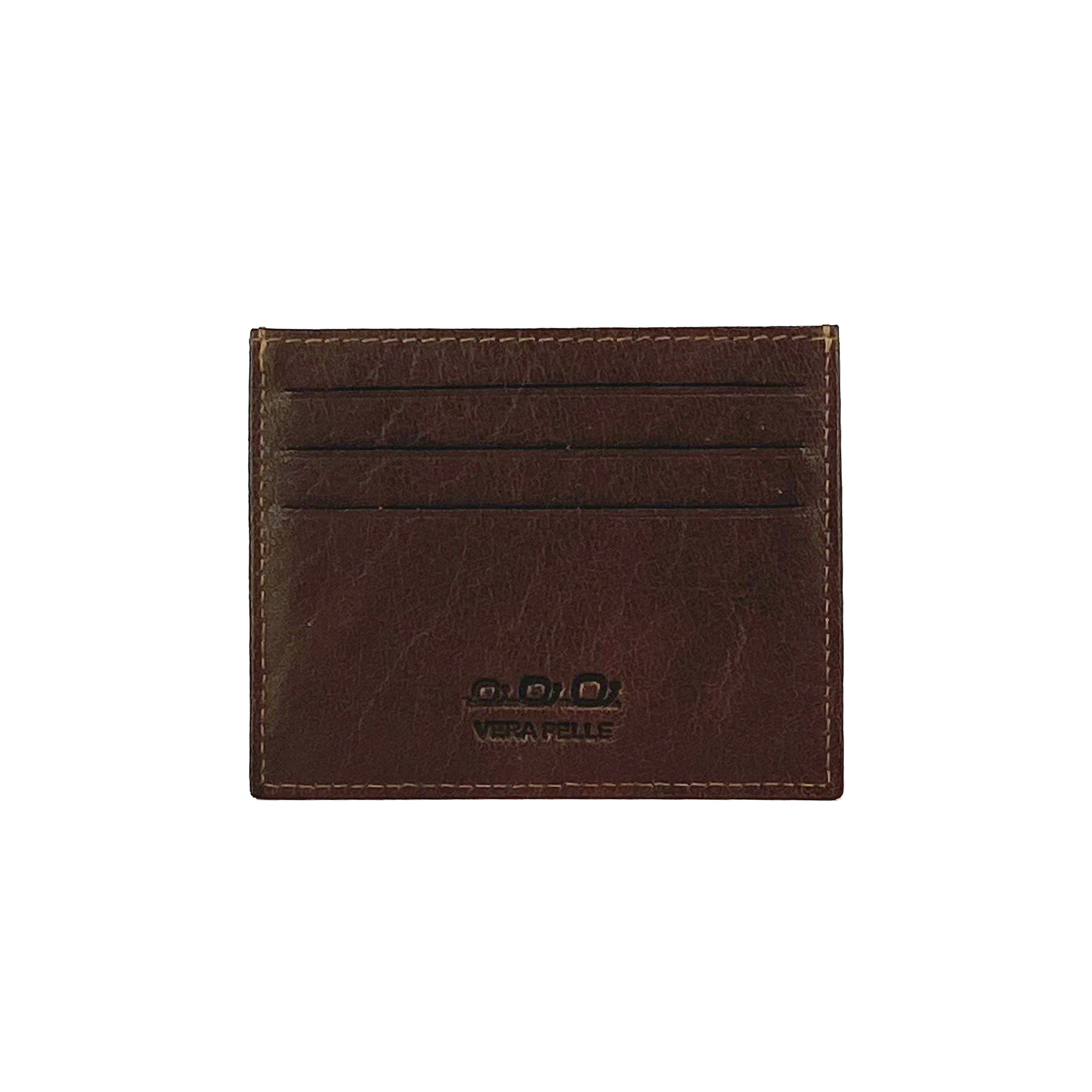 K10616BB | Porta Carte di Credito in Vera Pelle pieno fiore, volanata.